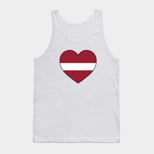 Heart - Latvia Tank Top